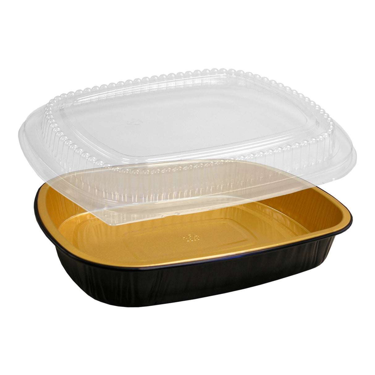 Pans, Foil, Large, with Lid, 1 Each,100 - 1 COUNT