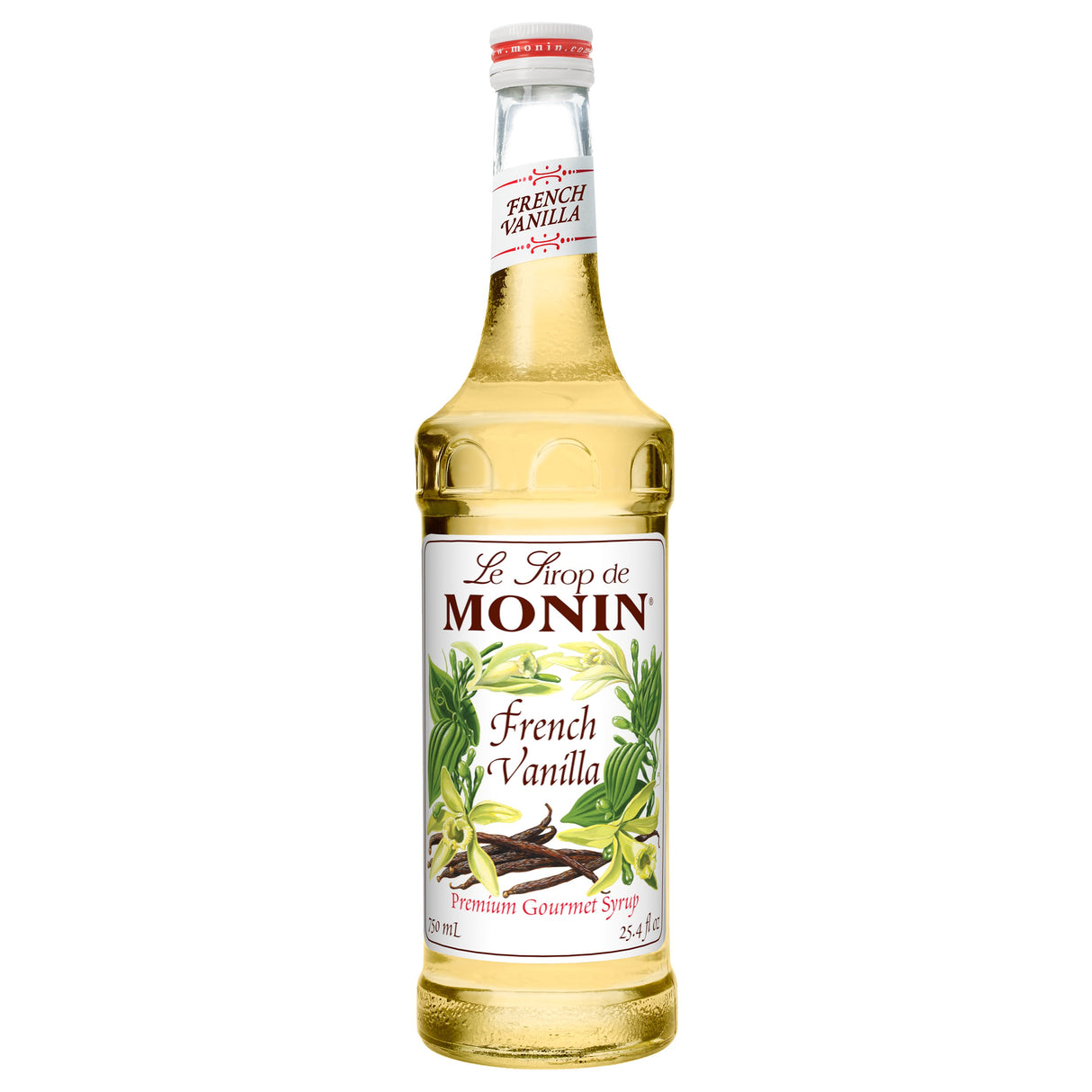 Beverage Syrup, French Vanilla, Glass,12 - 750 ML