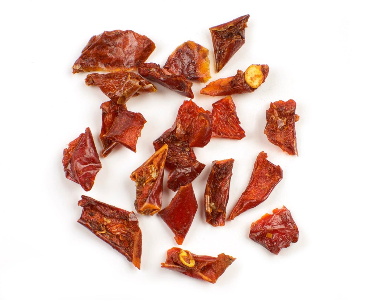 Peppers, Red Bell, 3/8 Inch Diced, Dried,1 - 25 POUND
