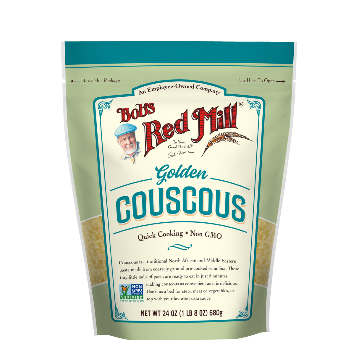 Couscous, Golden, Resealable Package,4 - 24 OUNCE