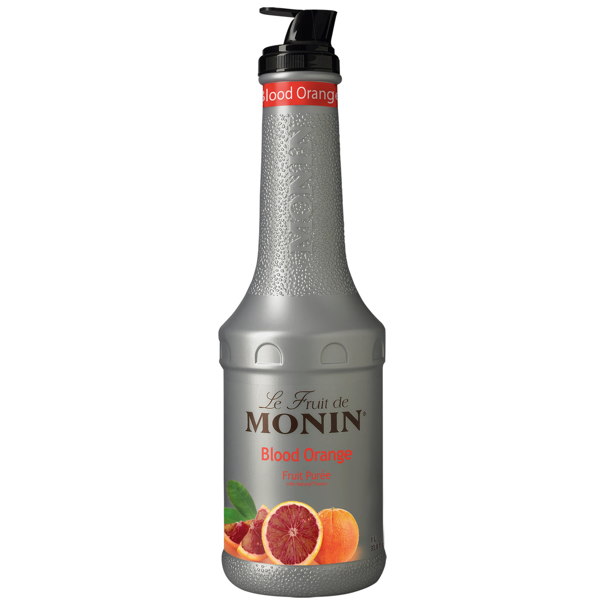 Beverage Syrup, Puree Blood Orange, Plastic,4 - 1 LITER