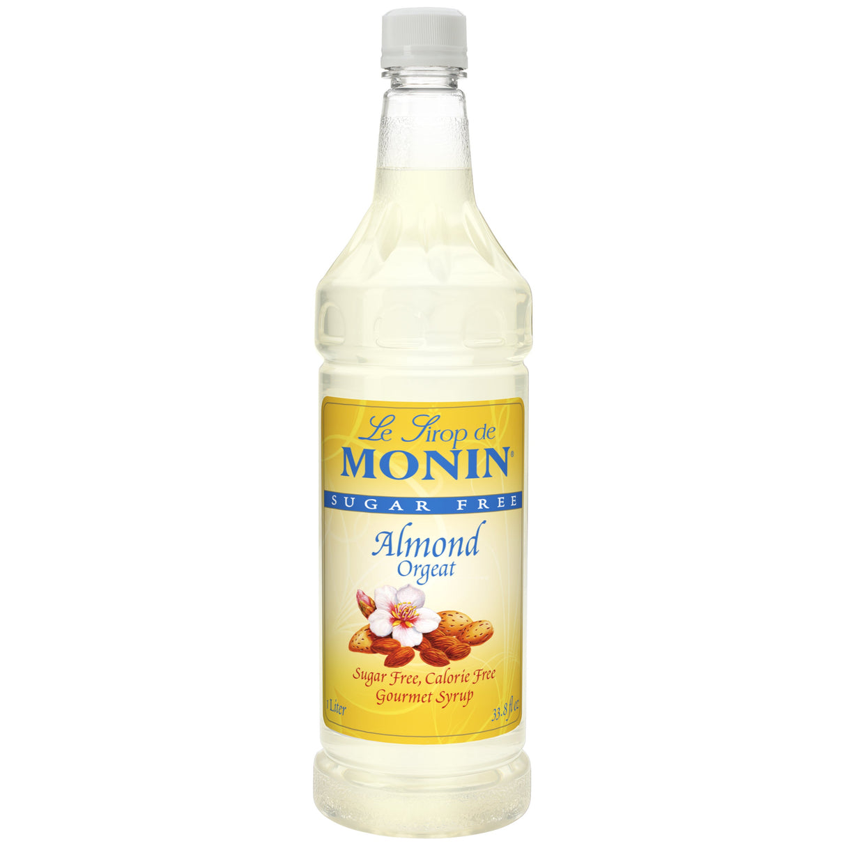 Beverage Syrup, Almond, Sugar-Free, Plastic,4 - 1 LITER