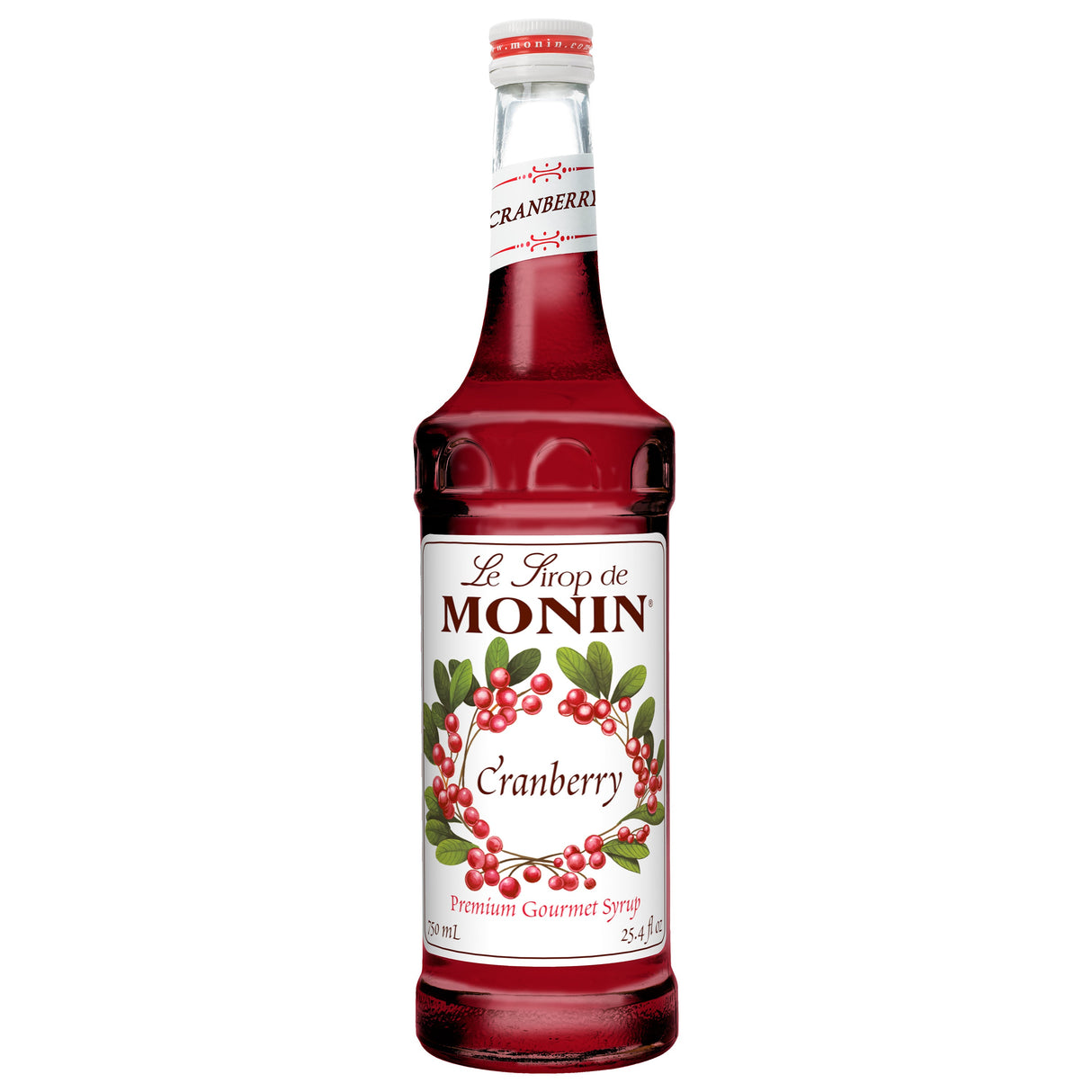 Beverage Syrup, Cranberry, Glass,12 - 750 ML
