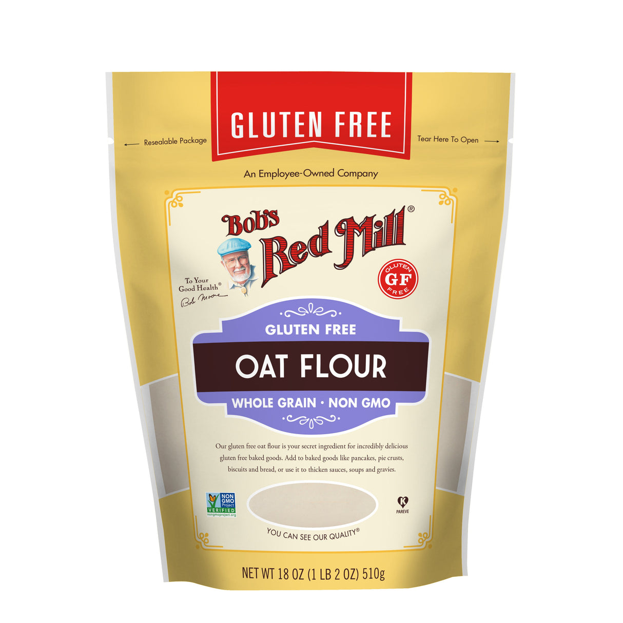 Flour, Oat,4 - 18 OUNCE
