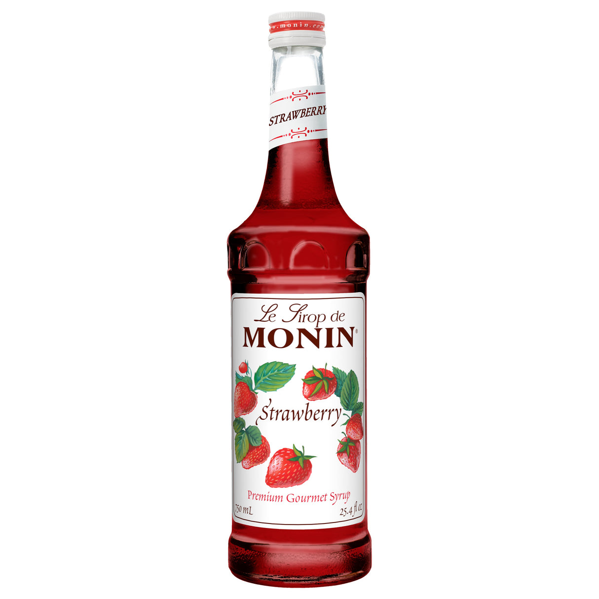 Beverage Syrup, Strawberry, Glass,12 - 750 ML