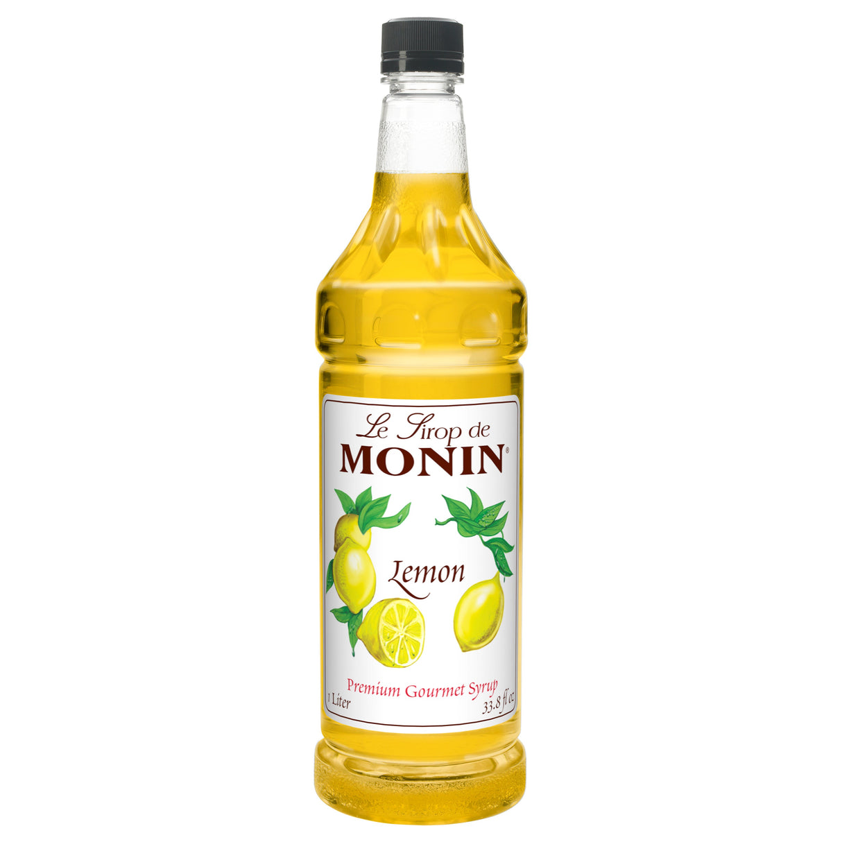 Beverage Syrup, Lemon, Plastic,4 - 1 LITER