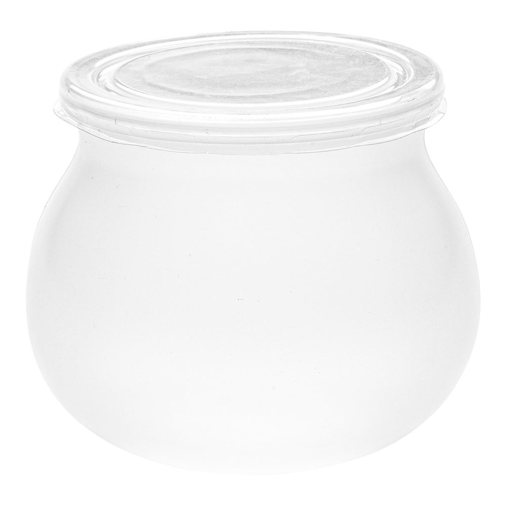 Jars, Candy, 4 Ounce, Plastic, Clear, Bulbous, with Lids, 4 Ounce,1 - 100 COUNT