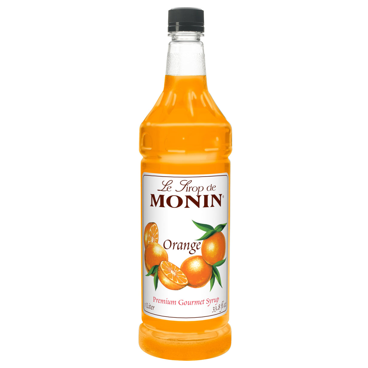 Beverage Syrup, Orange, Plastic,4 - 1 LITER