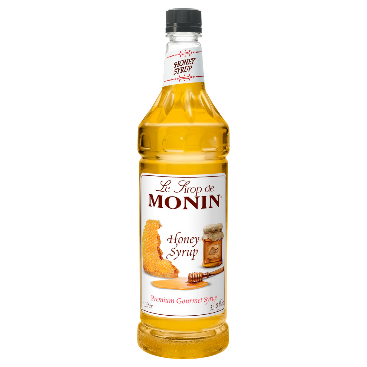 Beverage Syrup, Honey, Plastic,4 - 1 LITER