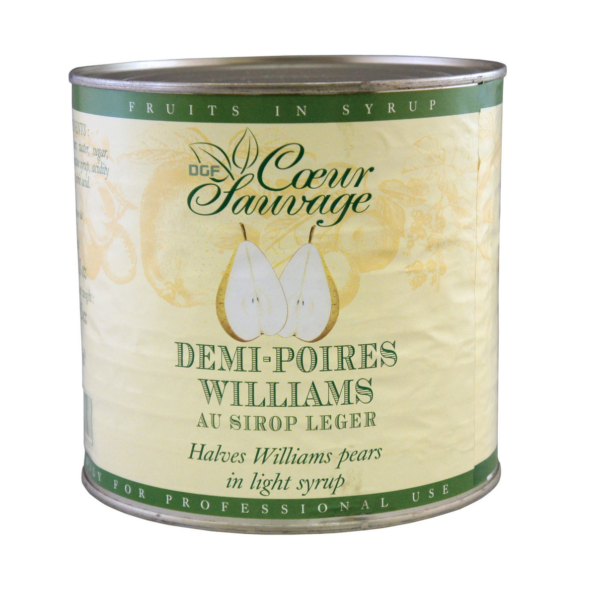 Pears, Williams, Halved, in Light Syrup,6 - 6.56 POUND