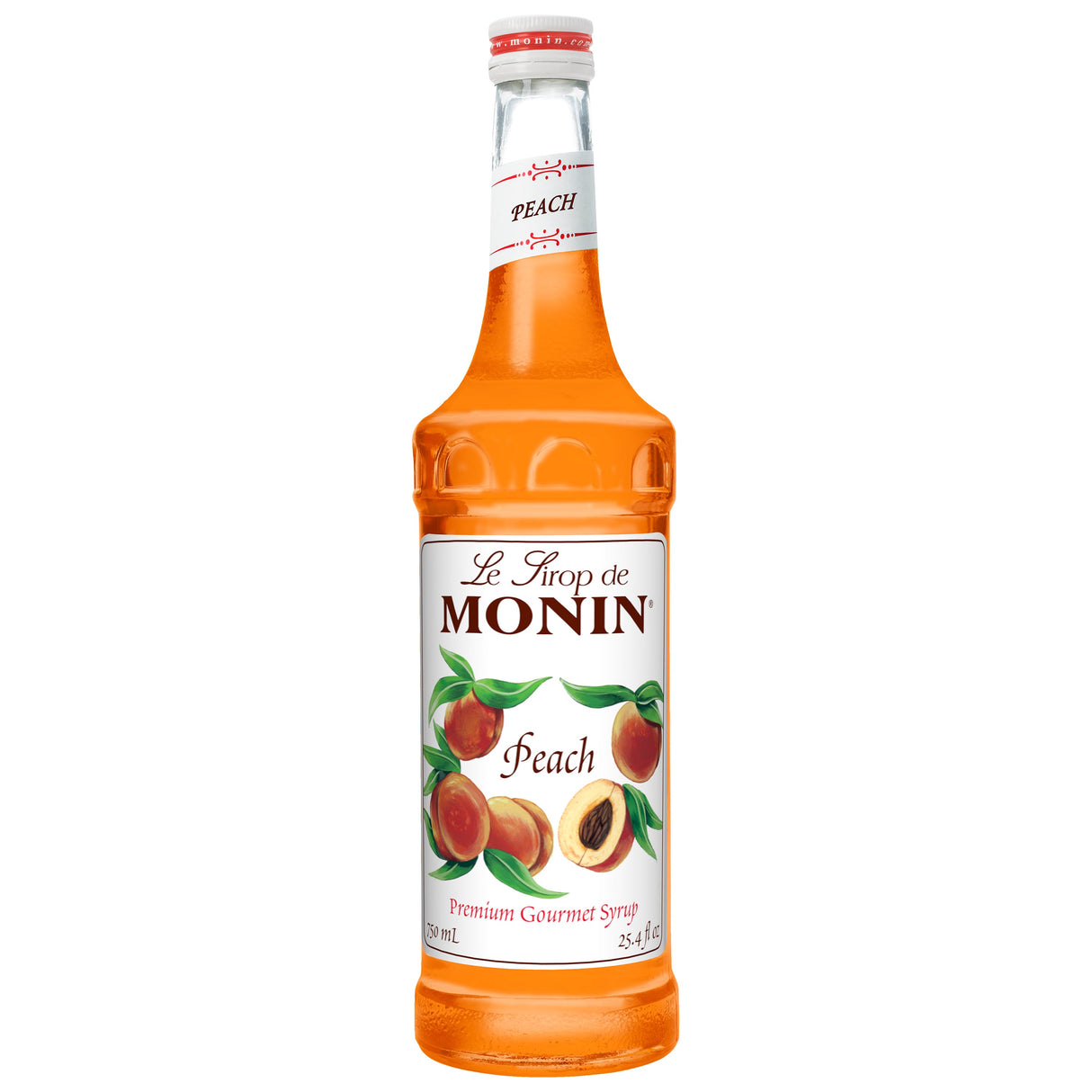 Beverage Syrup, Peach, Glass,12 - 750 ML