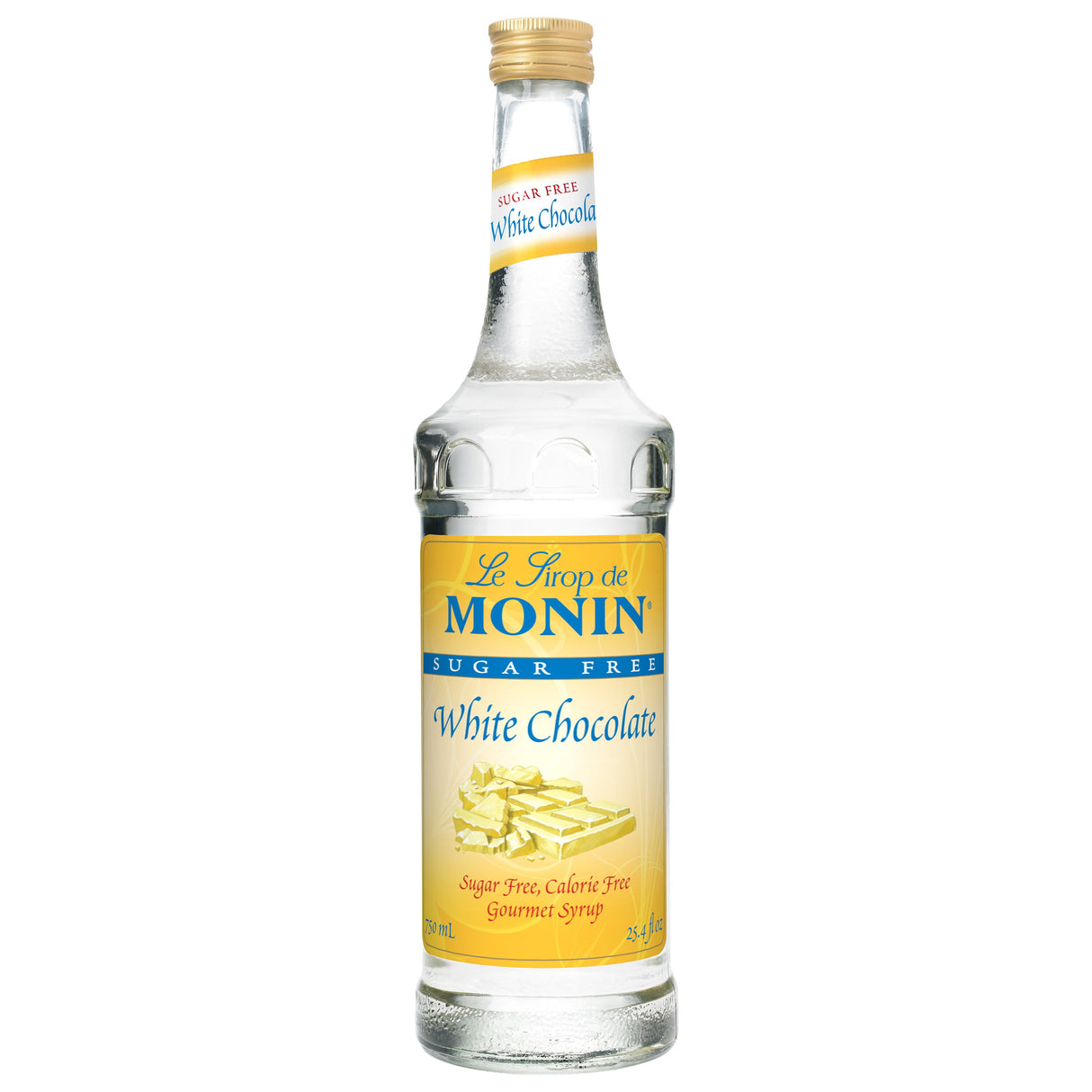 Beverage Syrup, White Chocolate, Sugar-Free, Glass,12 - 750 ML