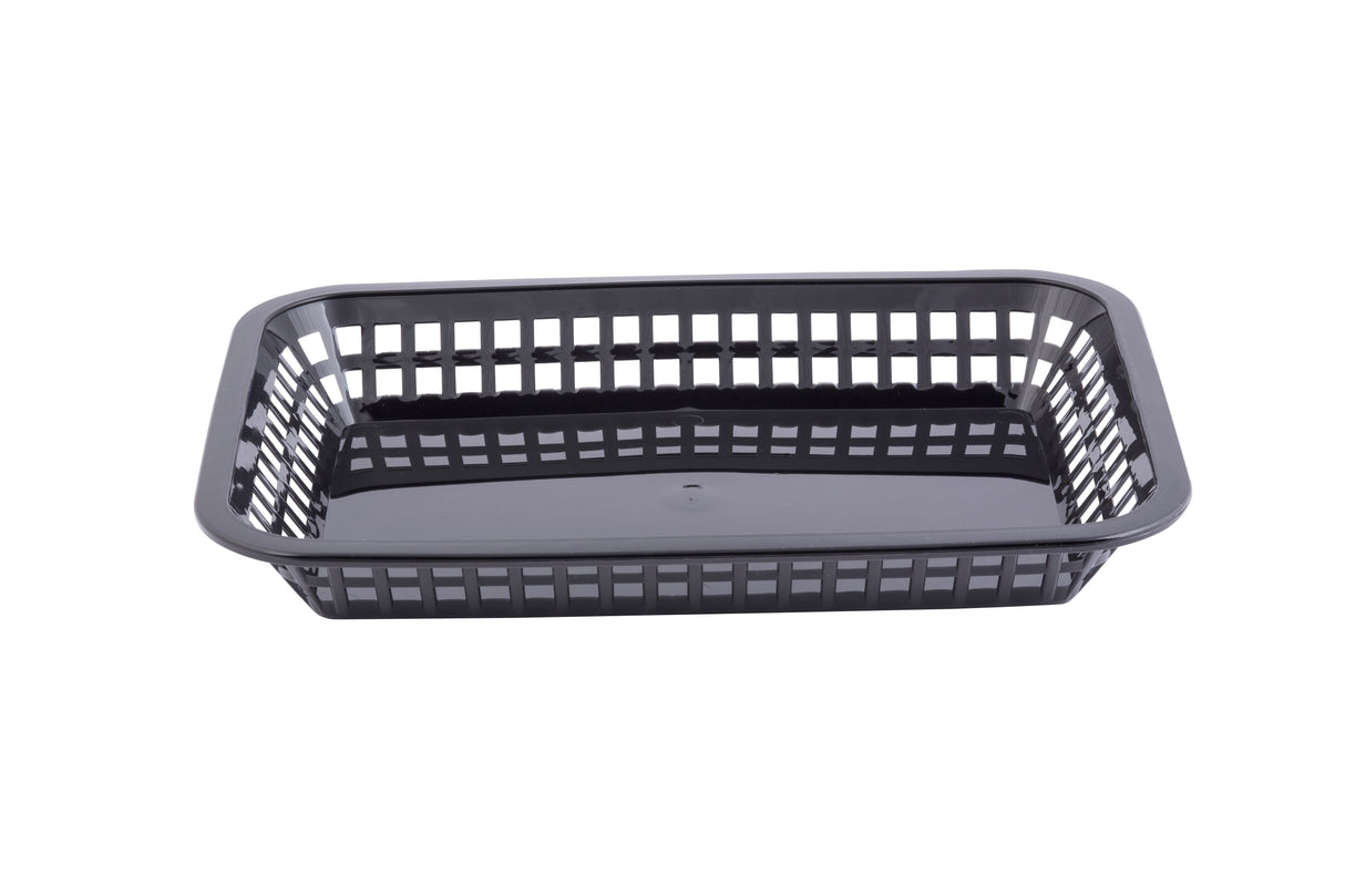 Baskets, Serving, Grande, Rectangular, Black, Plastic,3 - 12 COUNT