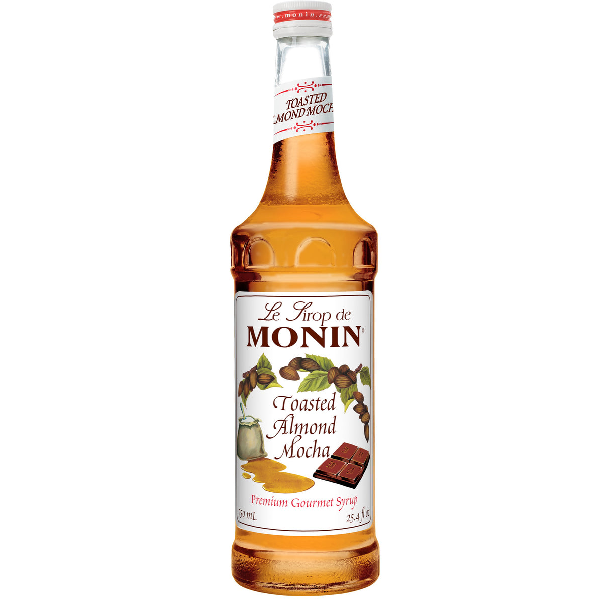 Beverage Syrup, Toasted Almond Mocha, Glass,12 - 750 ML