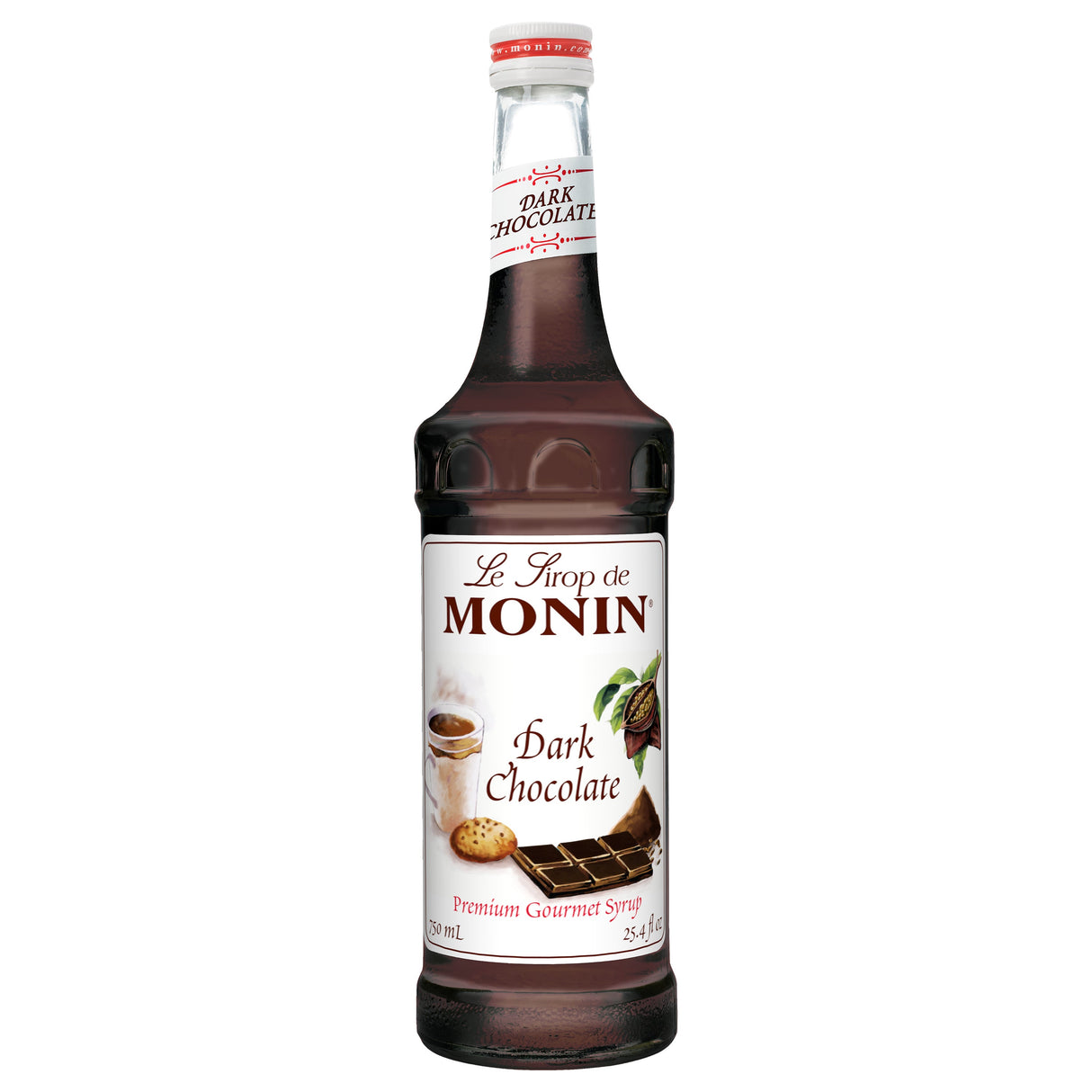 Beverage Syrup, Dark Chocolate, Glass,12 - 750 ML