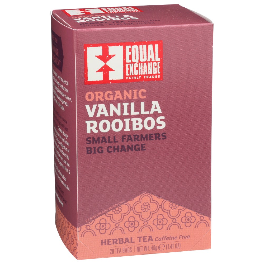 Tea, Vanilla Rooibos, Caffeine Free, Individually Wrapped with String,6 - 20 COUNT