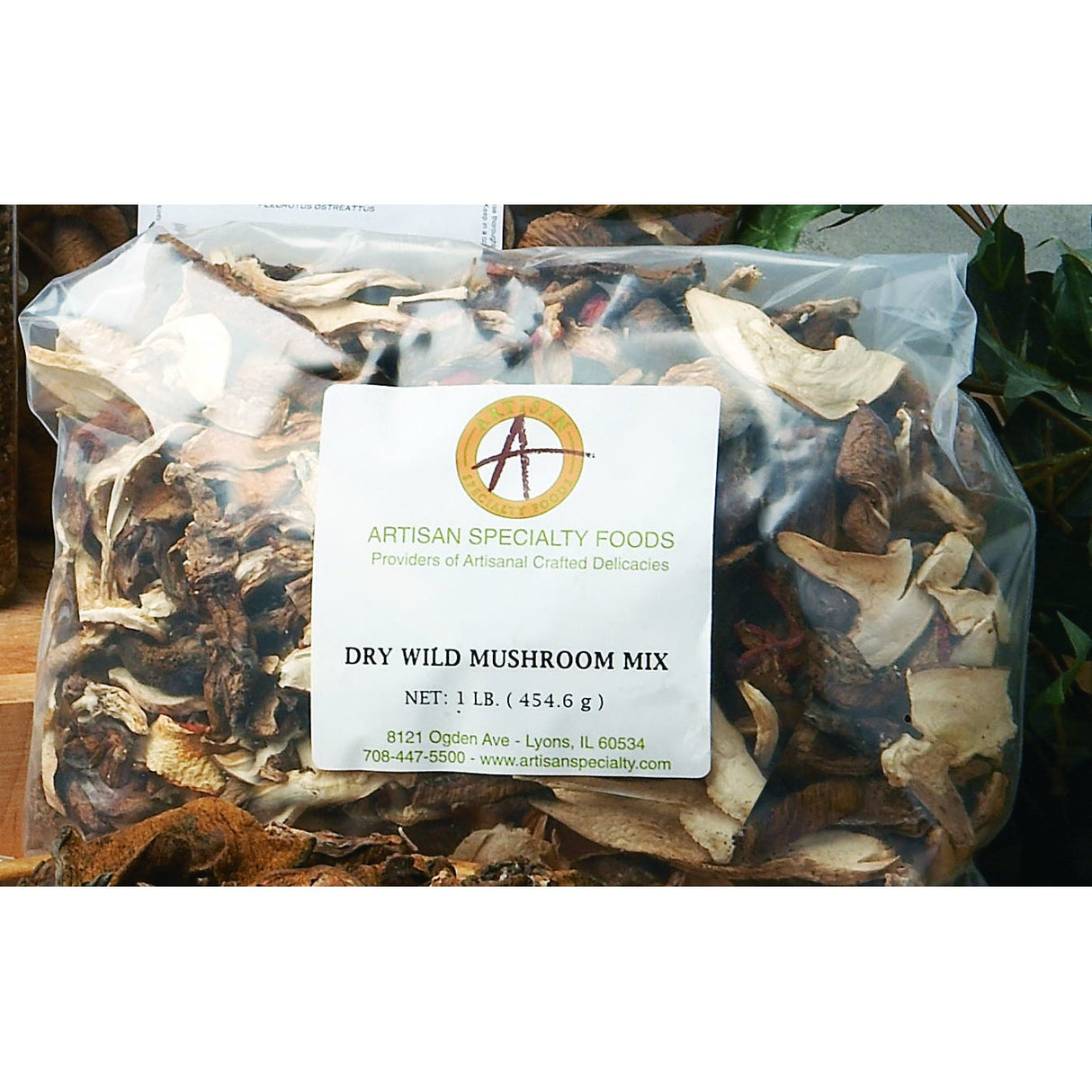 Mushrooms, Assorted, Sliced, Dried,1 - 1 POUND