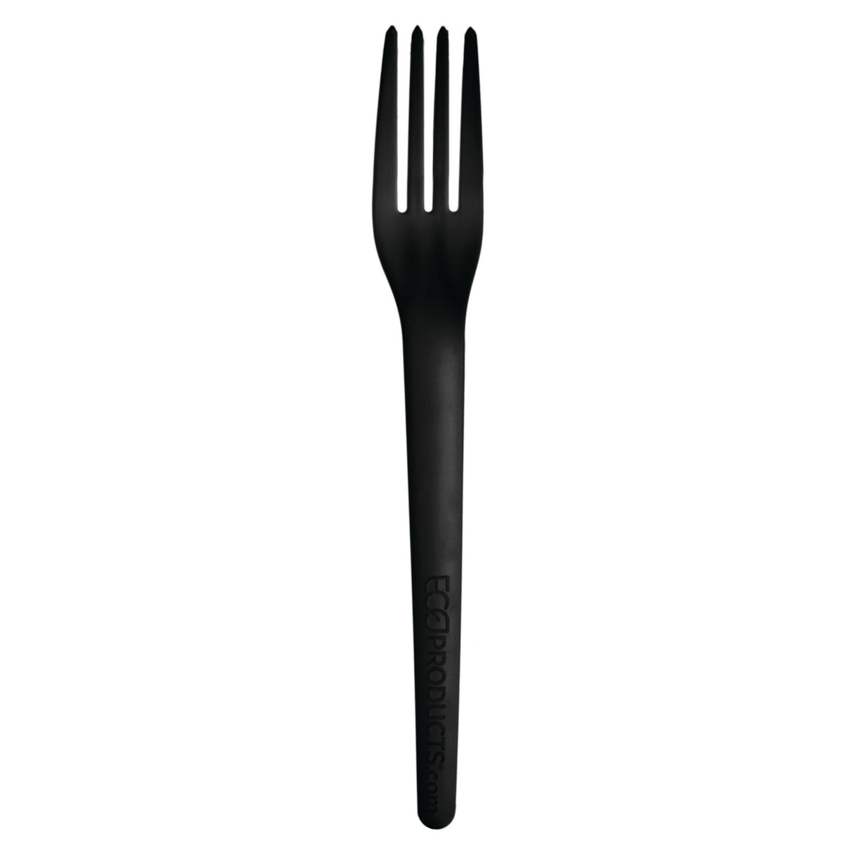 Forks, Plantware, Plastic, Black, with Medium-length Handles, PLA, 7 Linear Inch,20 - 50 COUNT