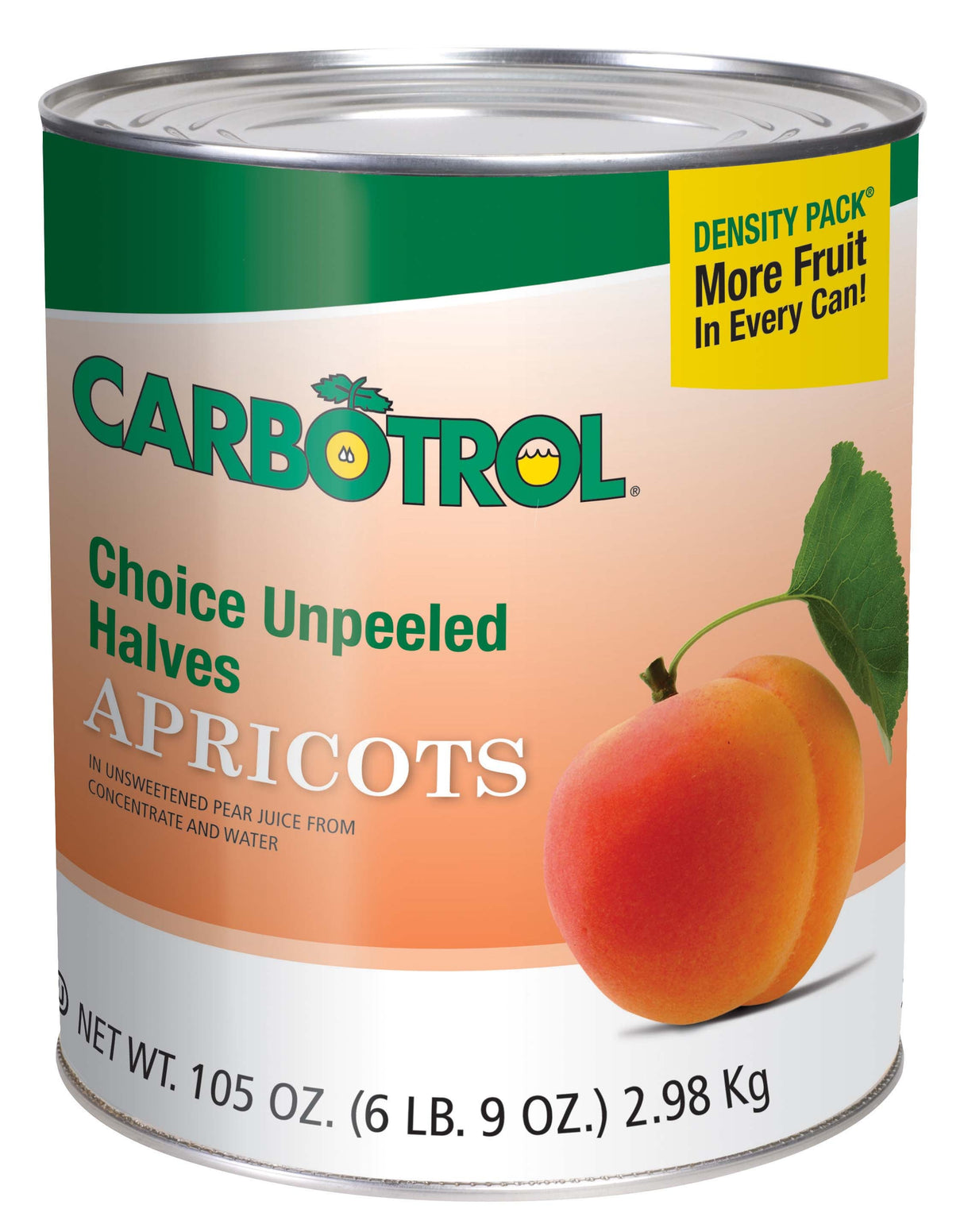 Apricots, Halved, in Juice, #10,6 - 105 OUNCE