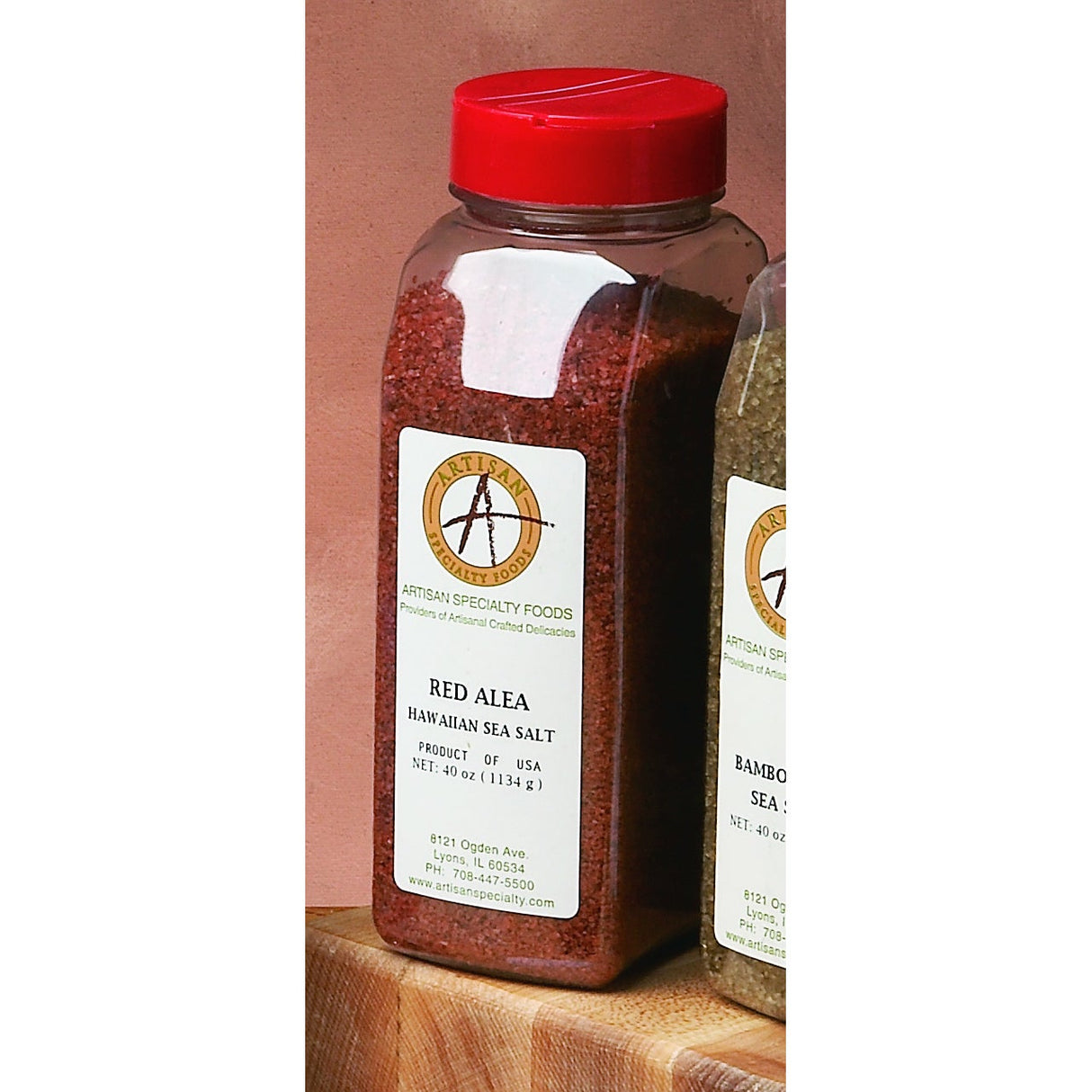 Salt, Sea, Coarse Ground, Hawaiian Red,1 - 40 OUNCE