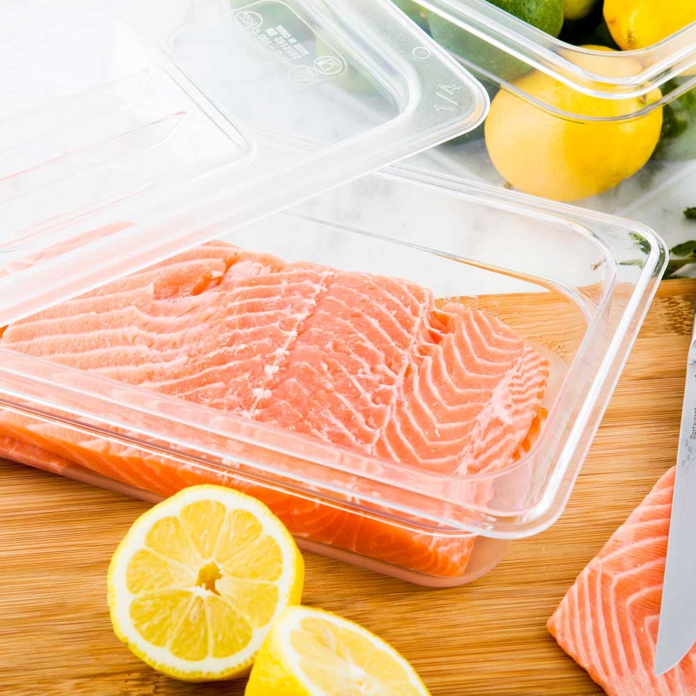 Container, Food, Quarter-Size 2.5 Inch Deep, Clear, Plastic,1 - 1 COUNT