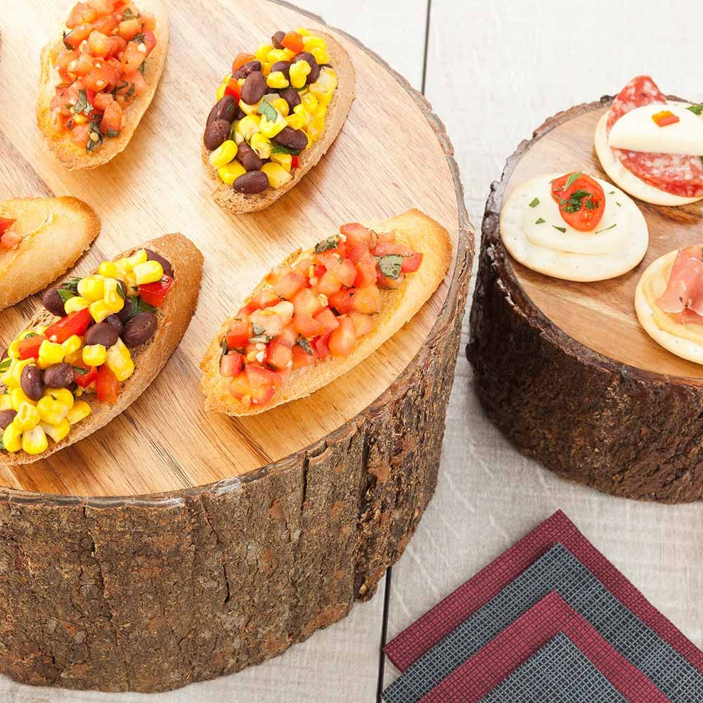 Riser, 10 x 5 Inch, Round, Acacia Wood,1 - 1 COUNT