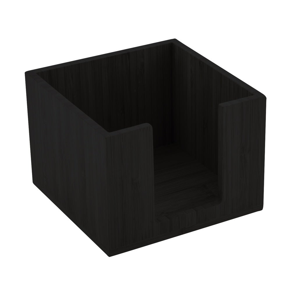 Holders, Cocktail Napkin, 5.5 x 5.5 x 4 Inch, Square, Black, Bamboo,1 - 1 EACH