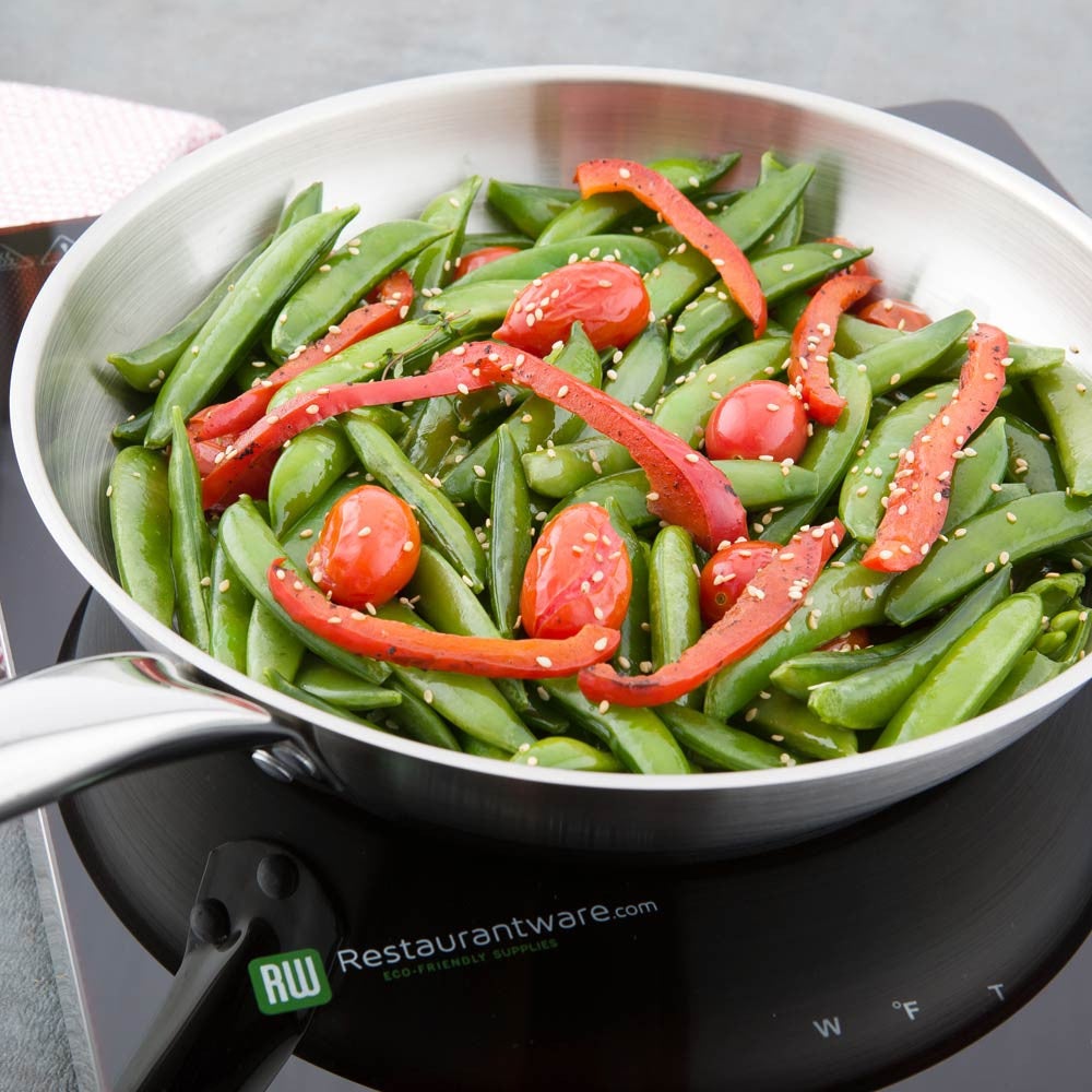 Pan, Fry, 10 Inch, Stainless Steel, Induction Ready, 10 Linear Inch,1 - 1 COUNT