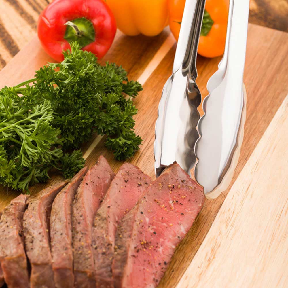 Tongs, Heavy-Duty, 12 Inch, Stainless Steel, with Rubber Grip, 12 Linear Inch,1 - 1 COUNT