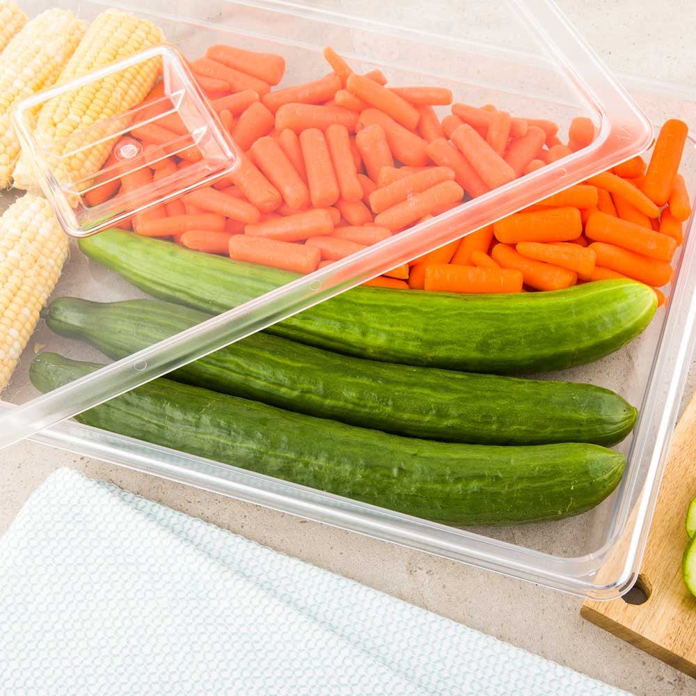 Container, Food, Full-Size 2.5 Inch Deep, Clear, Plastic,1 - 1 COUNT