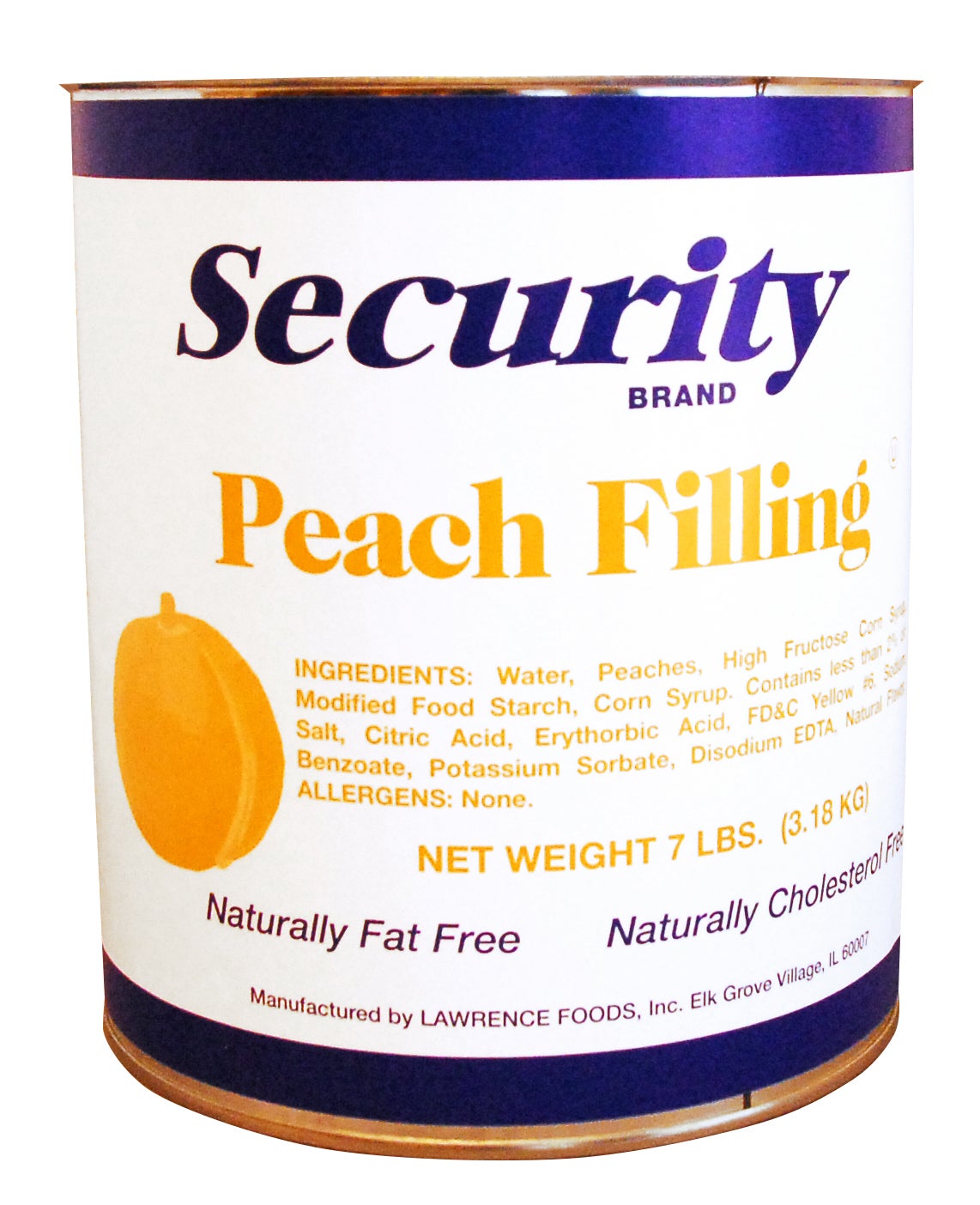 Filling, Peach, Shelf Stable,6 - 7 POUND