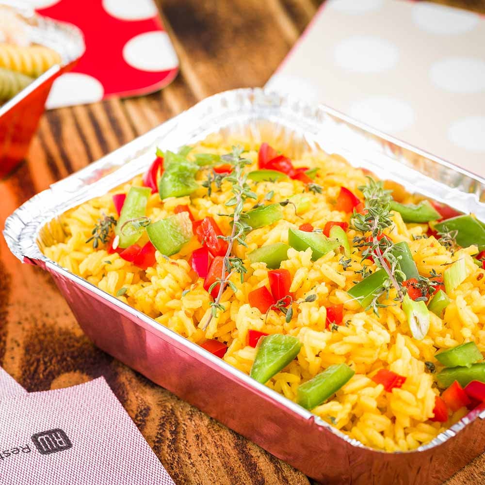 Container, Take-Out, Large 16 Ounce, Pink Foil, Rectangle, with Polka Dot Paper Lid, 16 Ounce,1 - 200 COUNT