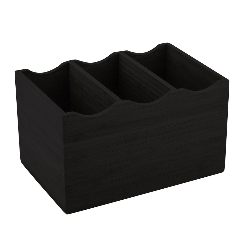 Display, Flatware, 8.25 x 5.5 x 4.75 Inch, Rectangle, Black, Bamboo,1 - 1 EACH