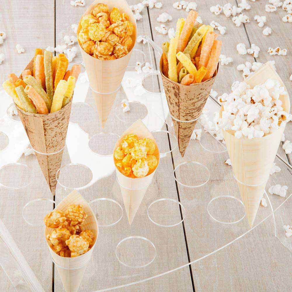 Stand, Cone, 13.5 Inch, 25-Slot, Clear, Acrylic,1 - 1 COUNT