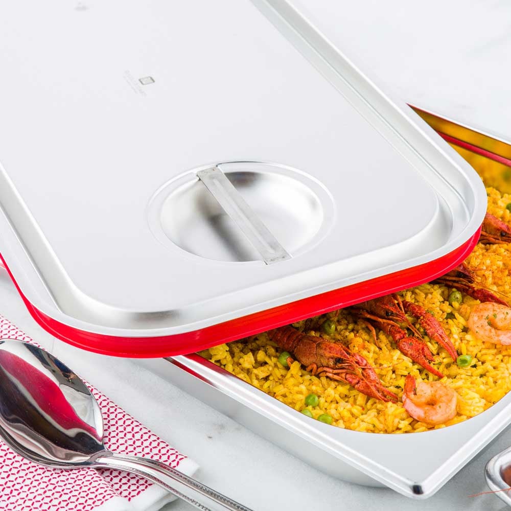 Cover, Travel, Stainless Steel, for Full-Size Steam Table Pan,1 - 1 COUNT