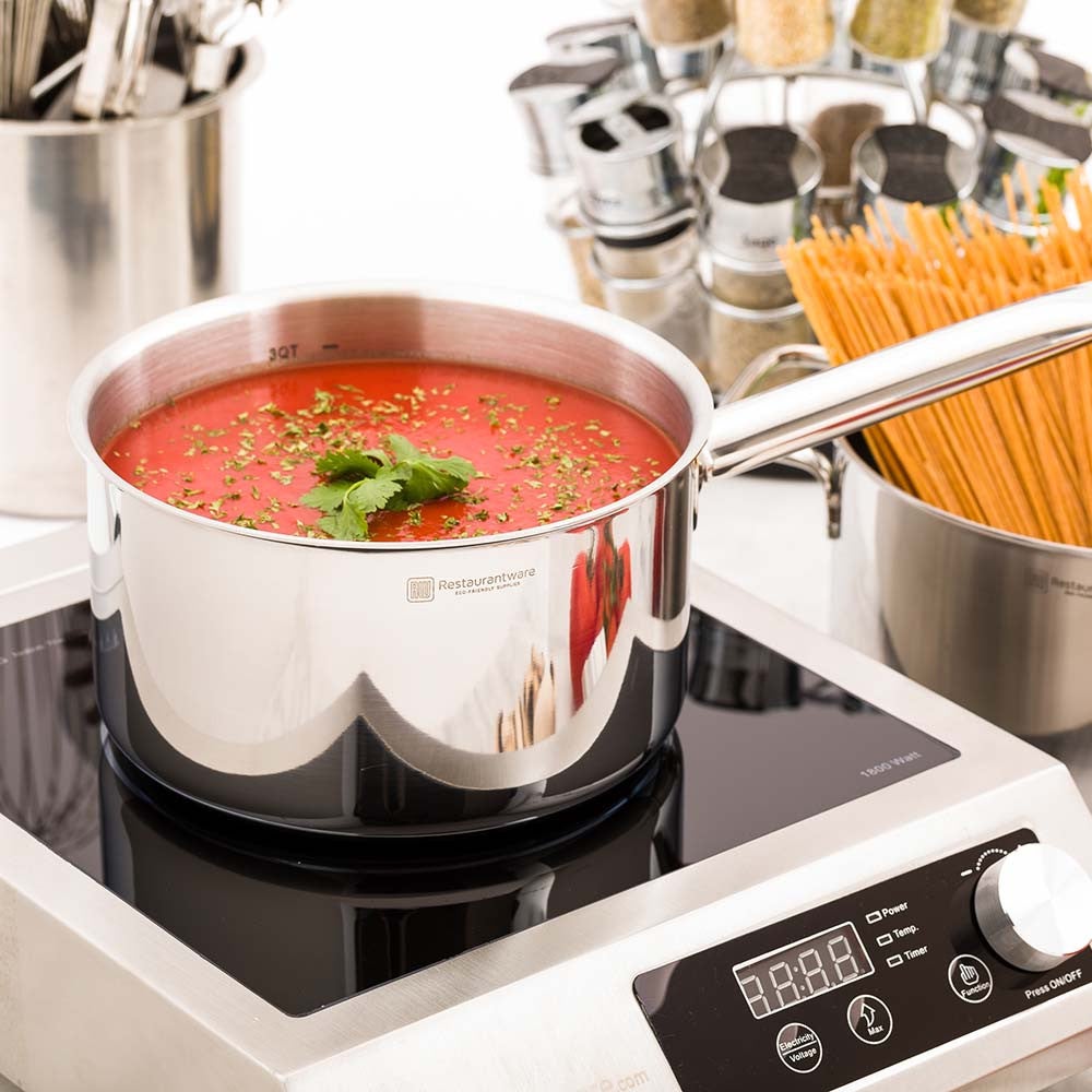 Pan, Sauce, 3.5 Quart, Stainless Steel, Induction Ready, 3.5 Quart,1 - 1 COUNT