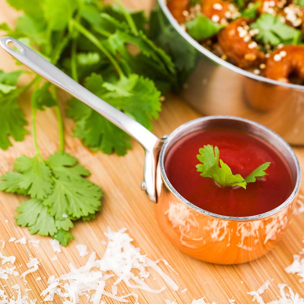 Pan, Mini Sauce, Stainless Steel, 2 Ounce, 2 Inch, Copper, 2 Linear Inch,1 - 1 COUNT