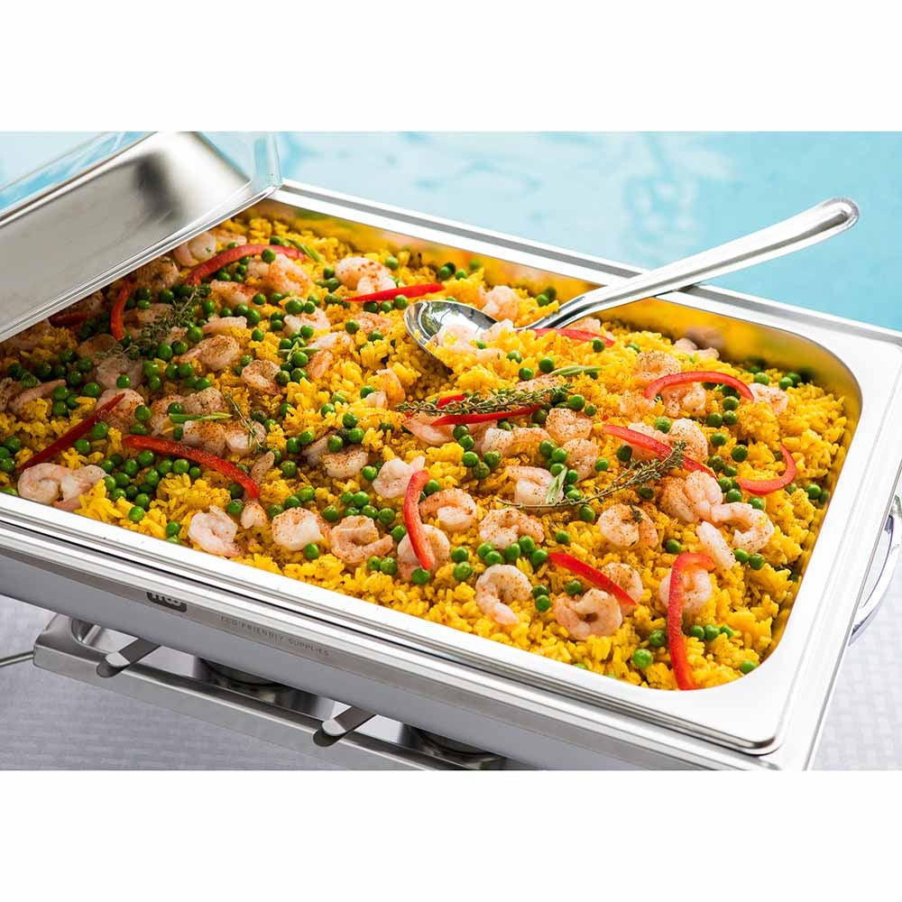 Chafer, Rectangle, 9 Quart, Full-Size, Stainless Steel, Induction-Ready, 9 Quart,1 - 1 COUNT