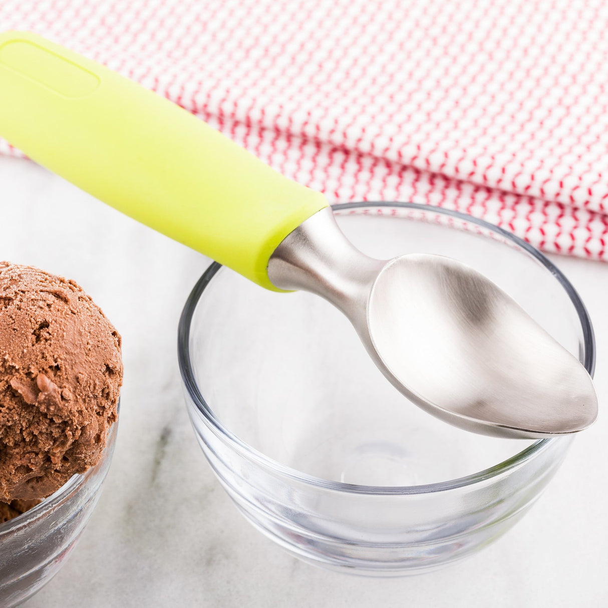 Scoop, Ice Cream, Stainless Steel, with Rubberized Grip,1 - 1 COUNT