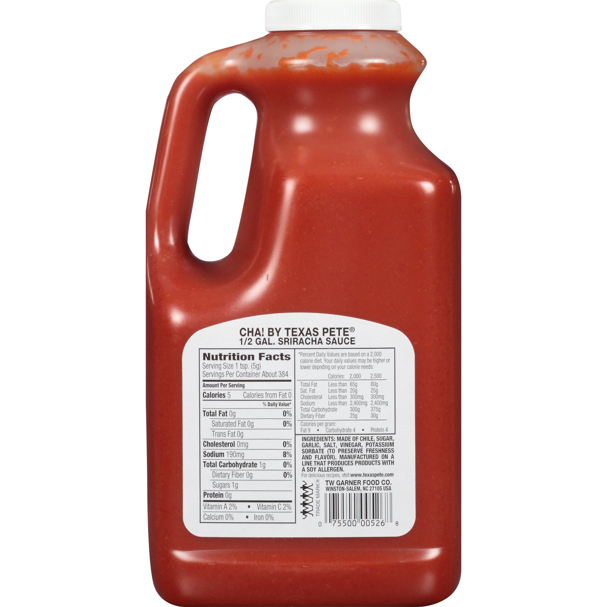 Sauce, Sriracha, Cha!,4 - 0.5 GALLON