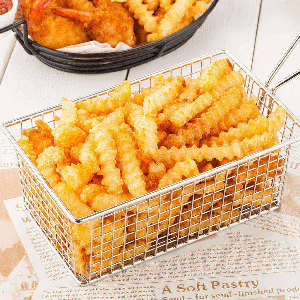 Basket, Appetizer, 7.9 x 4.7 x 3.1 Inch, Stainless Steel, 7.9 Linear Inch,1 - 1 COUNT