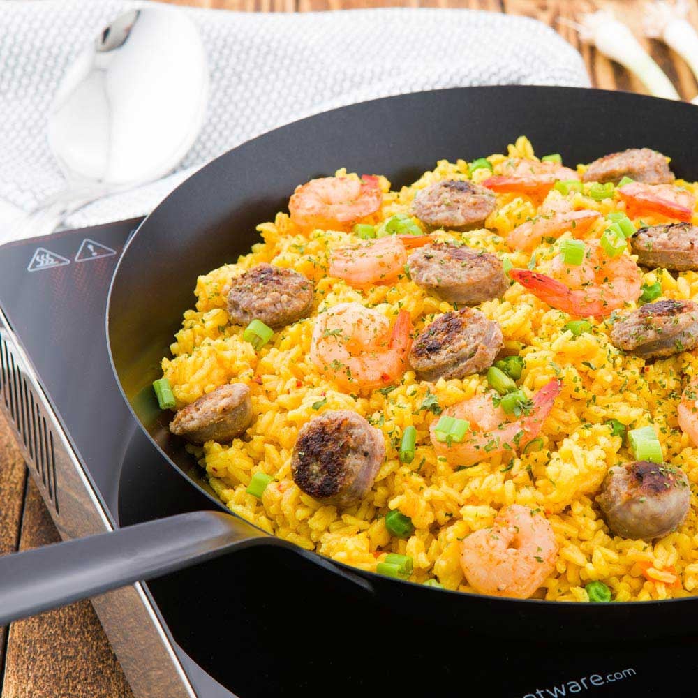 Pan, Fry, 12 Inch, Nonstick, Carbon Steel, 12 Linear Inch,1 - 1 COUNT