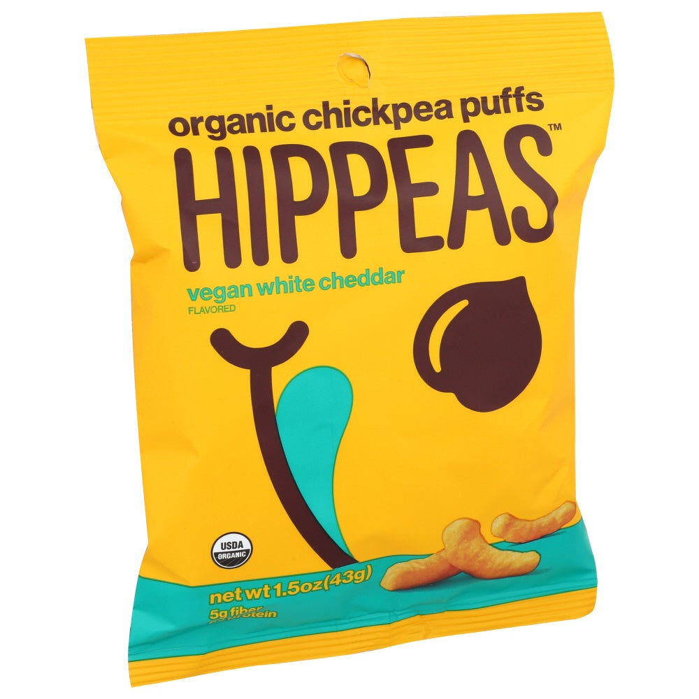 Snacks, Chickpea Puff, Vegan White Cheddar, Single-Serve, Shelf-Stable,12 - 1.5 OUNCE