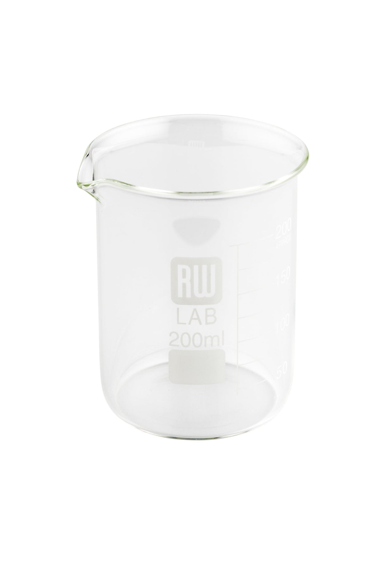 Beakers, Borosilicate Glass, 200 Mililiters, 200 Milliliter,10 - 1 EACH