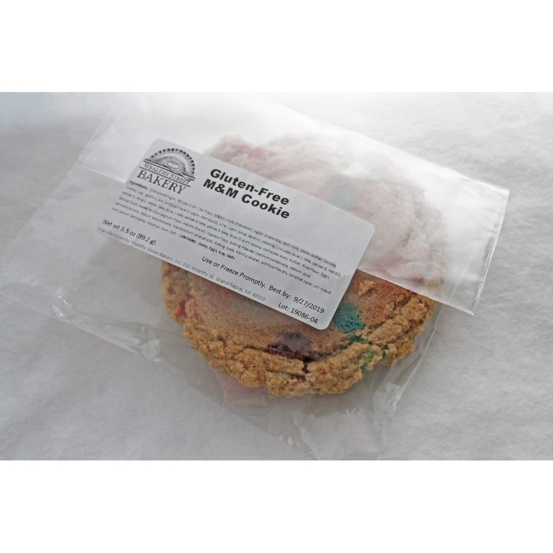 Cookies, M&M, Refrigerated, Individually Wraped, Gluten Free,24 - 3.5 OUNCE