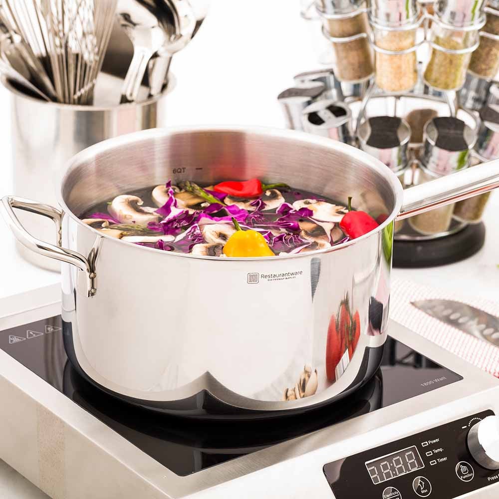 Pan, Sauce, 7.5 Quart, Stainless Steel, Induction Ready, 7.5 Quart,1 - 1 COUNT