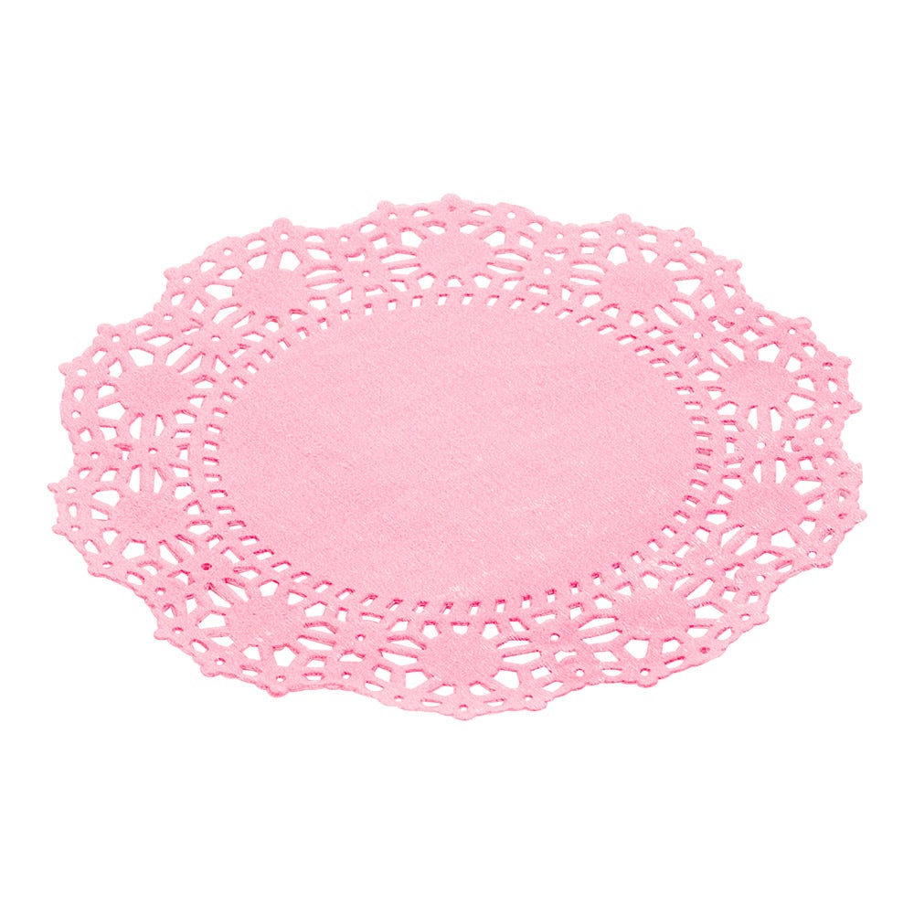 Doilies, Lace, 4 Inch, Paper, Pink,1 - 100 COUNT