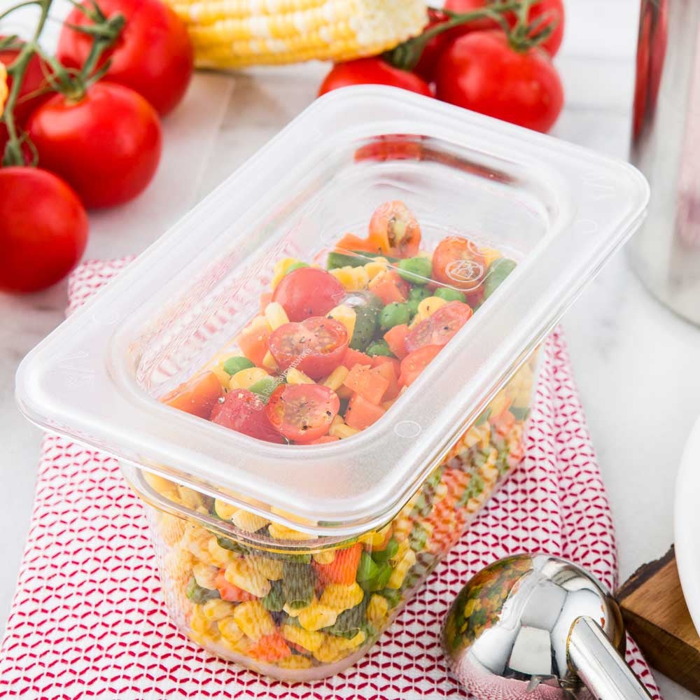 Lid, Clear, Plastic, for Ninth-Size Food Container,1 - 1 COUNT