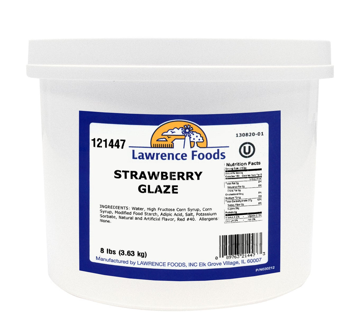 Glaze, Strawberry, Shelf Stable,4 - 8 POUND