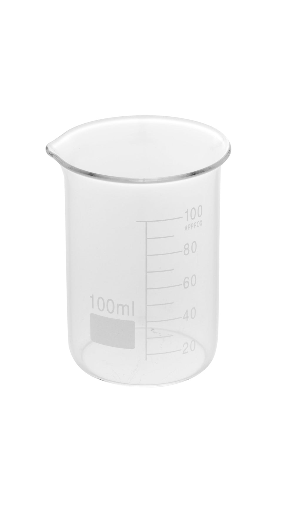 Beakers, Borosilicate Glass, 100 Mililiters, 100 Milliliter,10 - 1 EACH